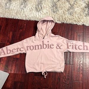 Abercrombie and Fitch cropped womens hoodie sweatshirt size large
